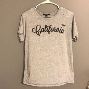 California T-Shirt with Holes (Worn Once)